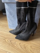 Borki za kostkę na szpilce na obcasie nowe prettylittlething 37