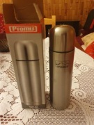 Termos stalowy dopracy Promis 500ml nowy izolowany próżnia kubek zawór+etui