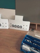 Cenówka wewnętrzna zawieszka pricer do aut samochodów 16szt