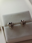 Srebrne kolczyki sztyfty 925 serca serduszka 