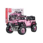 Zestaw Klocków Autko terenowe Różowe