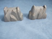 BRIO 2x podpory do torów, skały, kolejka drewniana