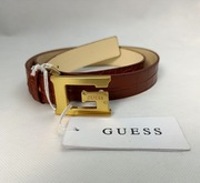 guess pasek damski brązowy 3x110 nowy luksusowy premium chic chocolate