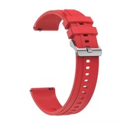 Pasek silikonowy do Smartwatcha szybki montaż 22mm - czerwony przytłumiony