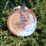 Bulaj dekoracja na ścianę z żywicy epoksydowej