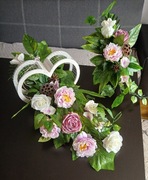 Kompozycja nagrobna serce komplet duży 