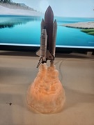 Lampka nocna zabawka Rakieta kosmiczna 3D