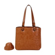 INES DELAURE Torebka na ramię brąz A-178