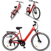 Rower elektryczny unisex, czerwony, hamulce hydrauliczne # libebike