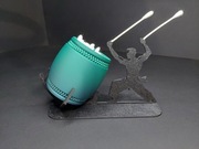 Pojemnik Na Patyczki Do Uszu "Karateka"