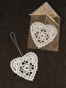 Serca szydełkowe, serduszka szydełkowe - duże 