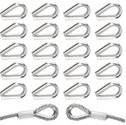 40 sztuk kausza stalowa thimble do liny stalowej M5 M6 stal nierdzewna