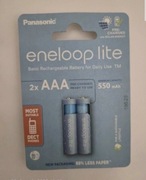 Akumulatorki AAA 550 mAh PANASONIC Eneloop Lite (2 szt.)