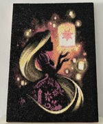 Haft diamentowy motyw księżniczka z lampionem 30 x 40 