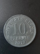 Niemcy 10 fenigów 1919 rok ( Zn)