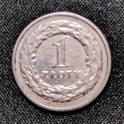 LICYTACJA MONETA obiegowa 1 złoty 1990