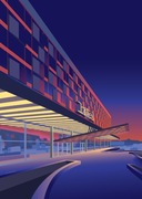 PLAKAT B2 Hotel Cracovia, Kraków, 50 x 70 cm