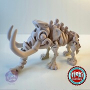 FLEXI MAMUT SZKIELET druk 3D 24cm TĘCZOWY ZABAWKA ANTYSTRESOWA