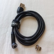 Kabel Magnetyczny Toocki do iPhone (Lightning), 540°, Ładowanie i Dane, 1m