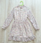 Sukienka wizytowa z długim rękawem - rozmiar 134 Reserved.