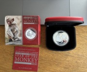 Australian Lunar 2 Rok Małpy 2016 Proof, 1oz Ag