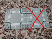 Zestaw - Lego droga, ulica 2361p01 baseplate, płyta z lat 80 - Classic Town