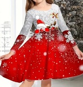 Nowa Świąteczna Sukienka Mikołajki 122cm 