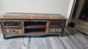 SZAFKA RTV Drewniana  do salonu TV Kolonialna SPIRIT 