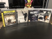 Zestaw Gier strzelanek PS3 Call of Duty Battlefield 007 resistance