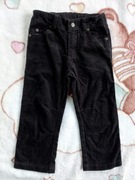 Brązowe bawełniane spodnie sztruksowe 5.10.15 98 sztruksy jak nowe