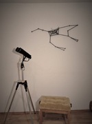 Zegar ścienny Wielka Niedźwiedzica duży metalowy