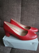 Czółenka kolor czerwono - malinowy roz.41