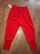 Spodnie materiał masełko kolor czerwony rozmiar uniwersalny pasuje od S/L