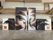 Obraz 3D, 4 moduły, Afryka i gorące rytmy