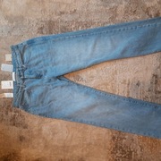 Jasnoniebieskie jeansy, slim fit, nowe, męskie z m