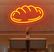 NEON CHLEB SZYLD LED PIECZYWO PIEKARNIA DEK OKIENNA ŚCIENNA WITRYNA  30 CM 