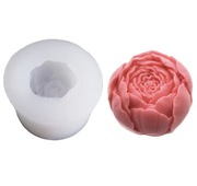 PIWONIA Pąk forma silikonowa 3.5*5.7 do odlewów Świec Mydła Czekolady 