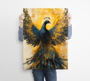 Złoty paw - grafika na plakacie na A3