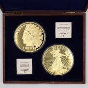 Zestaw medali: 1933 Gold Eagle & 1907 Indian Head