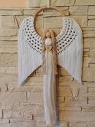 Anioł z makramy,30/55 cm