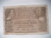 BANKNOT  100 Marek 1918 r. KOWNO 