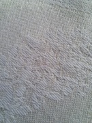 Serwetka len bawełna wzór wpleciony w tkaninę 