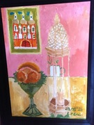 Martwa natura z ramka.