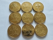450 POCZTY POLSKIEJ 9 sztuk Monety MENNICZE 2008