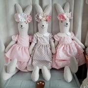 Lalka królik myszka midi 60cm handmade tilda