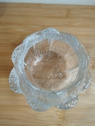 Świecznik  szklany "Lilia Wodna" Holmegaard. Sidse Werner. Dania.