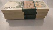 Paczka banknowa 50 zł 1988 r seria GH IDEALNE