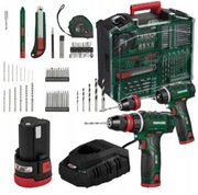 Wkrętarka Parkside  akumulatorowa 12 V PBSA 12 E4 zestaw narzędzi 2 Aku+ład