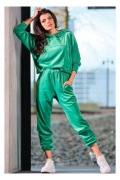 Bluza A412 Awama zielona Bluza kangurka z kapturem