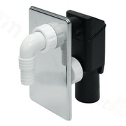 Syfon do pralki zmywarki podtynkowy chrom